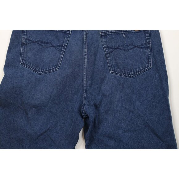 Vintage 90s Streetwear Mens 38 Faded Baggy Fit Hip Hop Denim Jean Shorts Blue - Picture 13 of 15